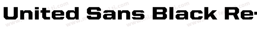 United Sans Black Re字体转换